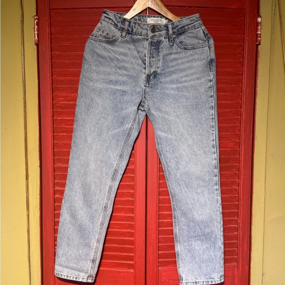 Hidden Los Angeles Button-Fly Light Blue Jeans